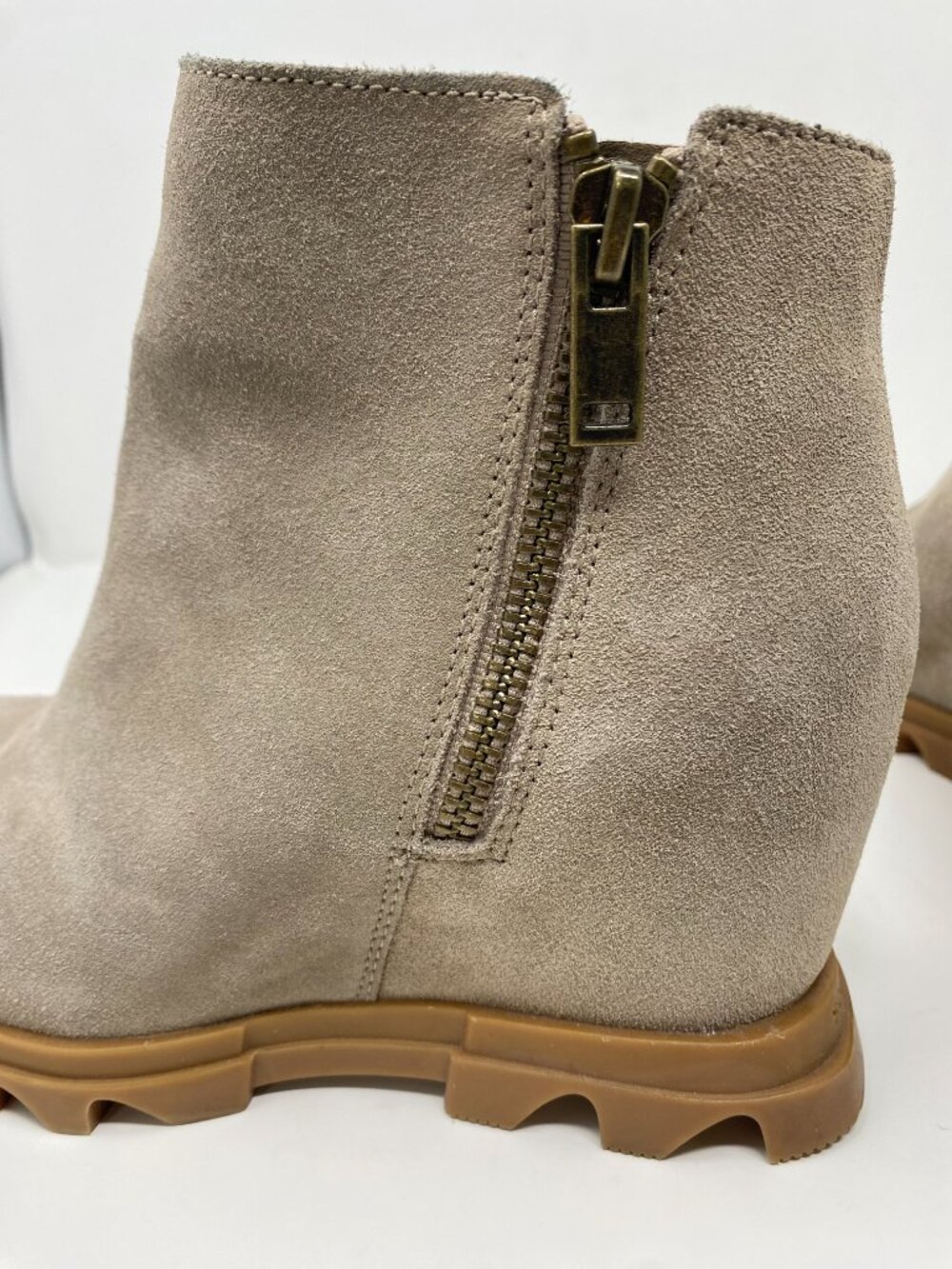 Sorel Joan of Arctic Wedge Zip Bootie Suede Ankle Boot 6 - Picture 8 of 12